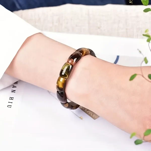Yuyekai Boho Natural tiger clear stone Bracelet - Image 2